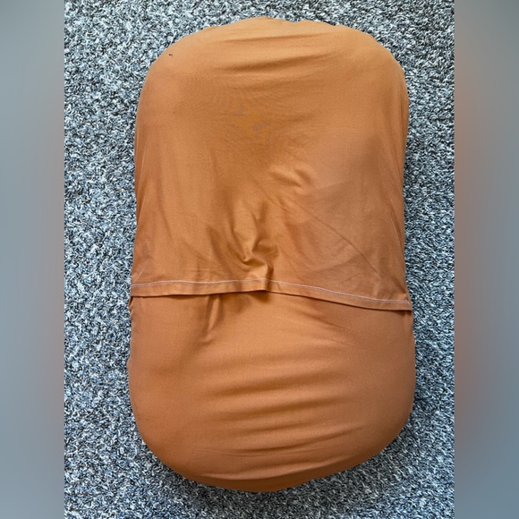 Snuggle Me Organic Infant Lounger Pink Gumdrop + 1 Cover Camel Brown - Picture 9 of 9